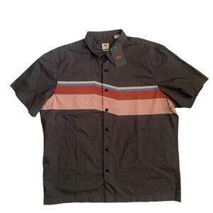 Levi's Men's Size L Woven Richmond Relaxed Fit Short Sleeve Button Up Shirt New